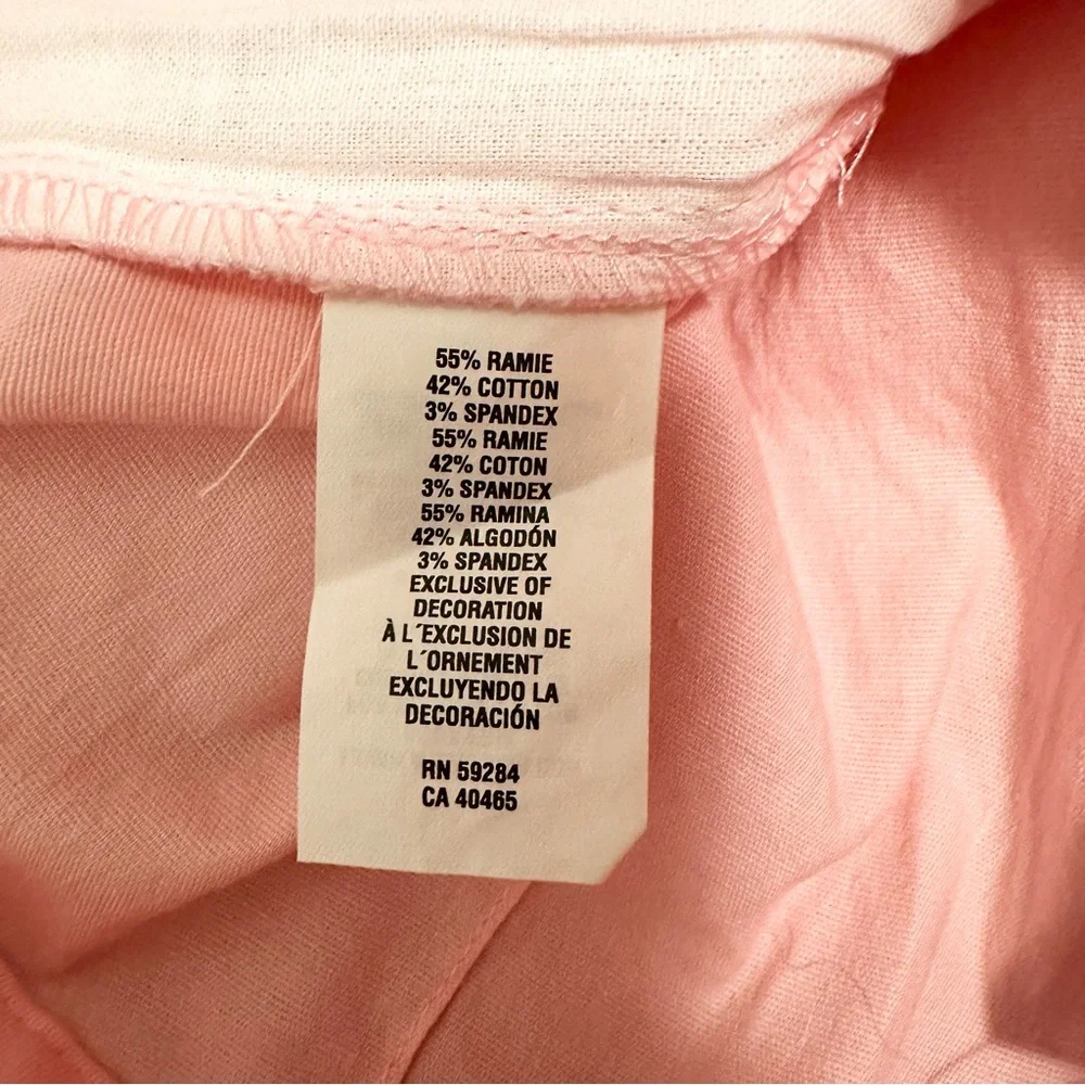 Vintage NWT The Children's Place Pink Banded Bow Pants Grosgrain Ribbon size 10
